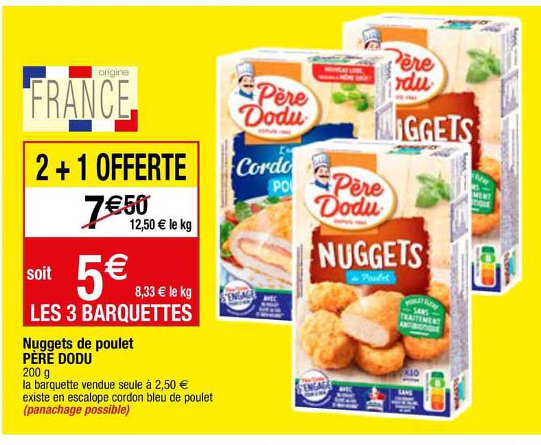 nuggets de poulet père dodu