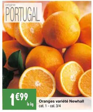oranges variété newhall