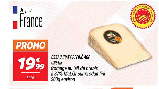 ossau iraty affiné aop onetik
