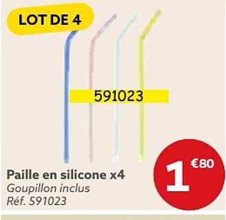 Paille En Silicone X4