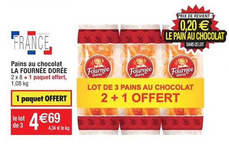 pains au chocolat la fournée dorée