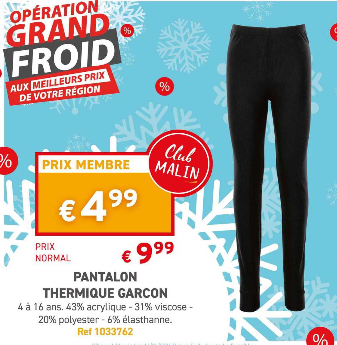Pantalon Thermique Garçon