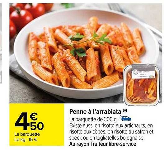 penne à l'arrabiata