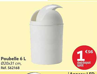 Poubelle 6l