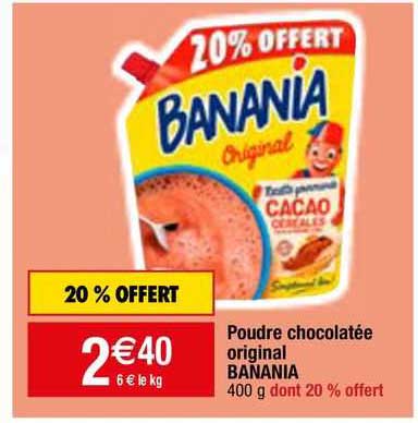 poudre chocolatée original banania