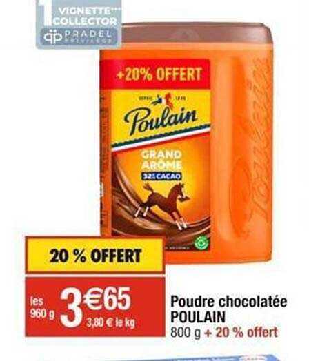 poudre chocolatée poulain