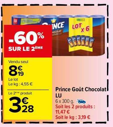 Prince Goût Chocolat Lu