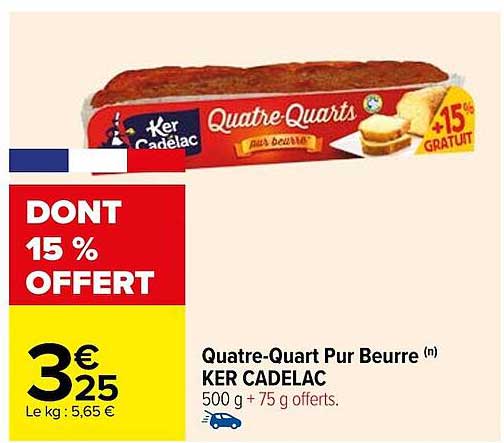 quatre-quart pur beurre ker cadélac