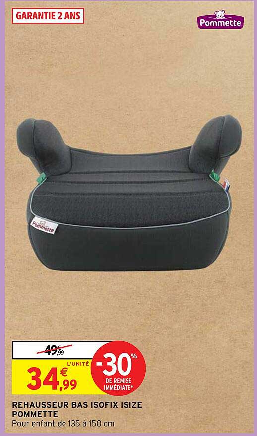 rehausseur bas isofix isize pommette