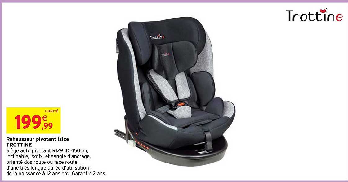 rehausseur pivotant isize trottine