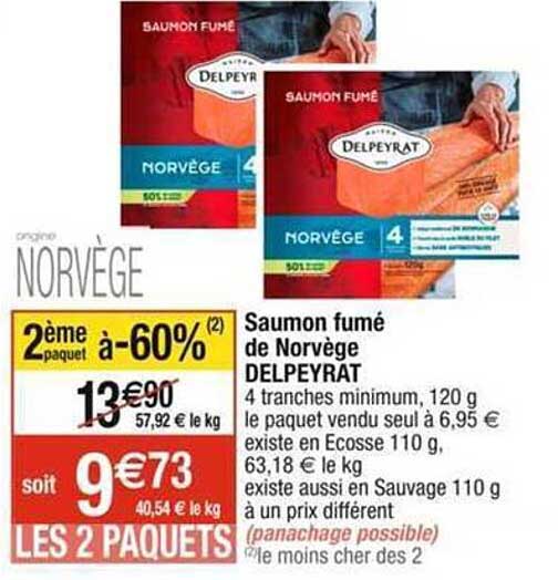 Saumon Fumé De Norvège Delpeyrat