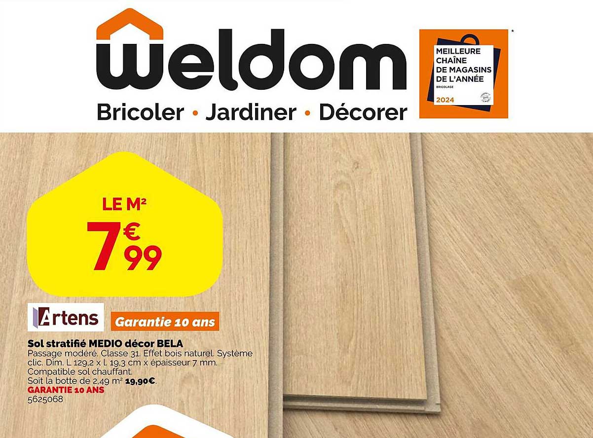 Sol Stratifié Medio Décor Bela