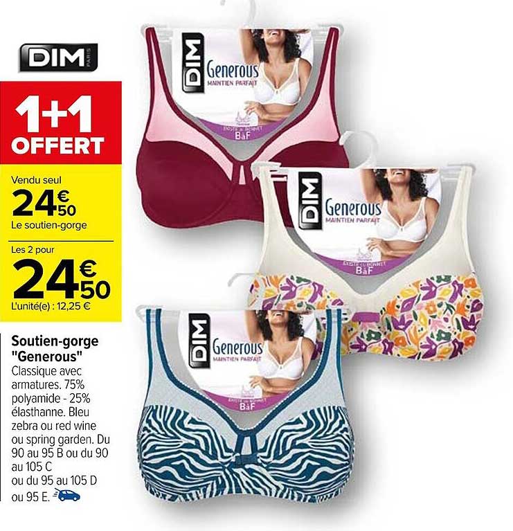 Soutien-gorge "generous" Dim Paris