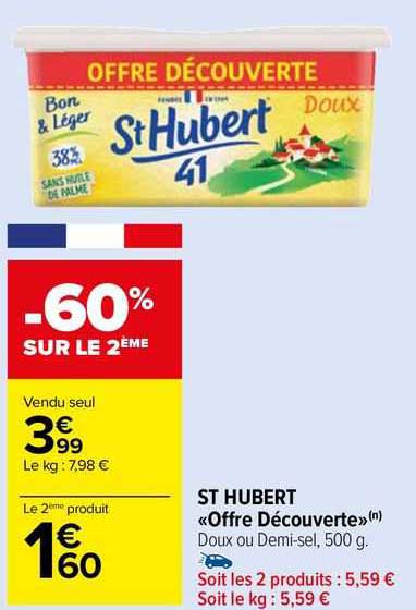 st hubert «offre découverte»