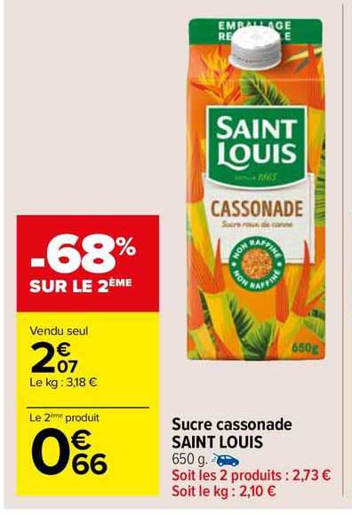 sucre cassonade saint louis