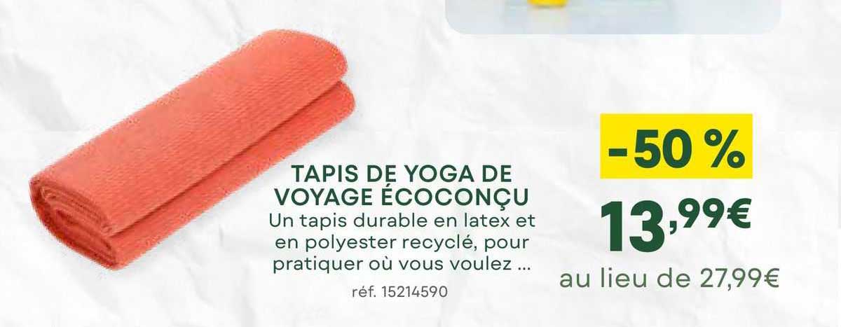 Tapis De Yoga De Voyage écoconçu