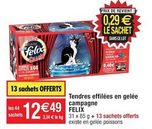 tendres effilées en gelée campagne felix