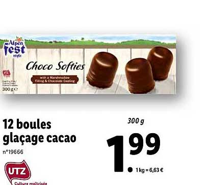 12 boules glaçage cacao alpen fest style