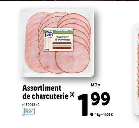 assortiment de charcuterie alpen fest