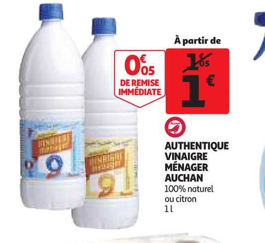 Authentique Vinaigre Ménager Auchan