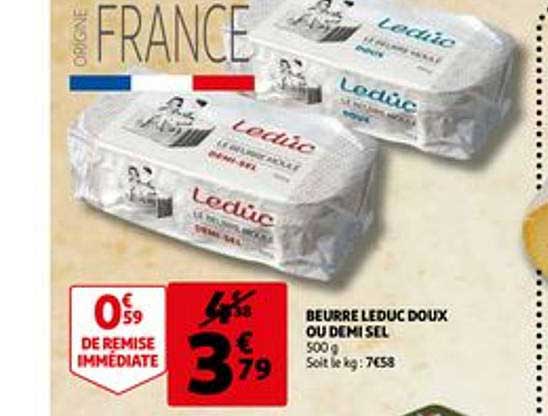 beurre leduc doux ou demi sel