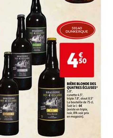 bière blonde des quatres écluses