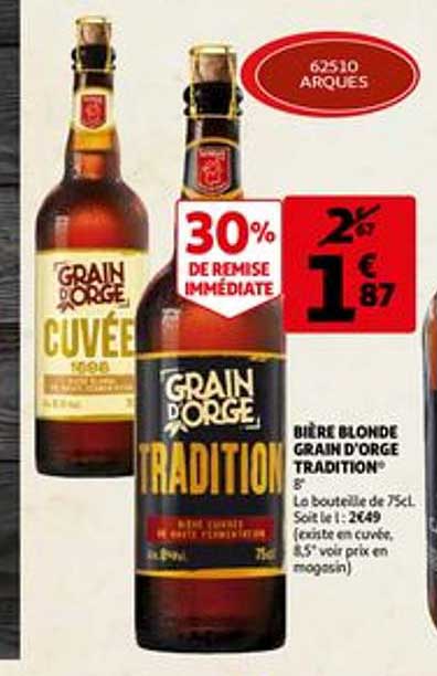 bière blonde grain d'orge tradition