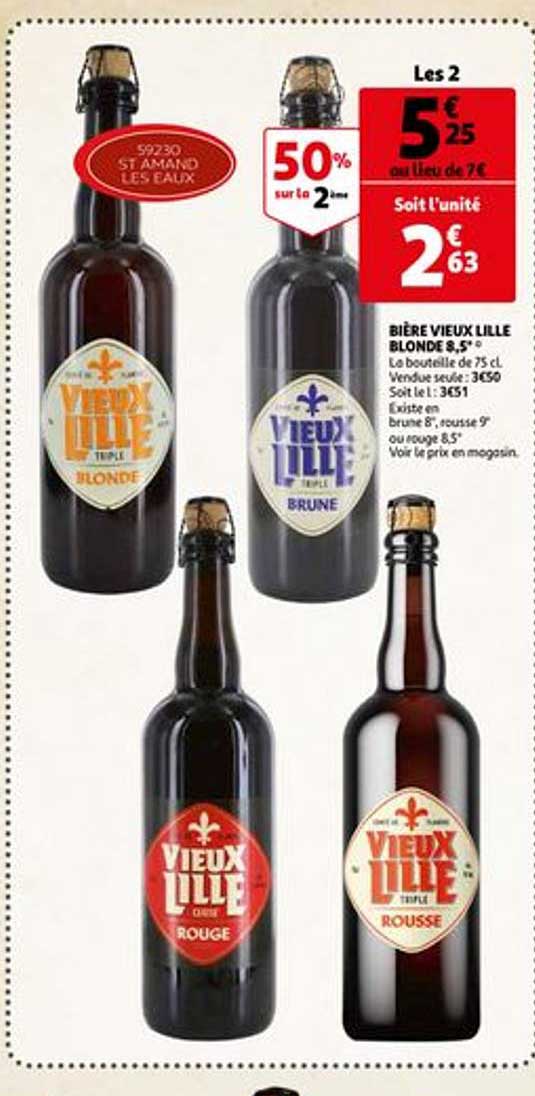 bière blonde vieux lille 8,5°