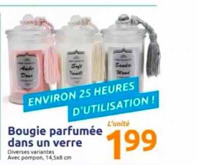 bougie parfumée dans un verre