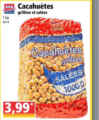 cacahuètes grillées et salées xox