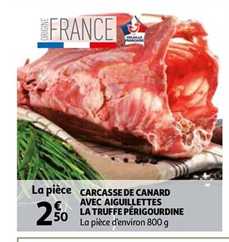 carcasse de canard avec aiguillettes la truffe périgourdine
