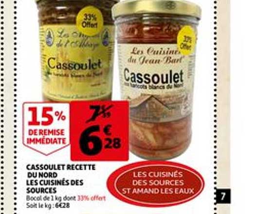 Cassoulet Recette Du Nord Les Cuisinés Des Sources