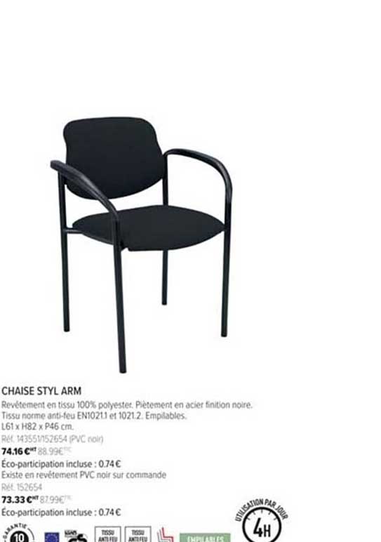 chaise styl arm