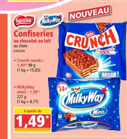 confiseries nestlé milky way
