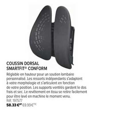 coussin dorsal smartfit conform