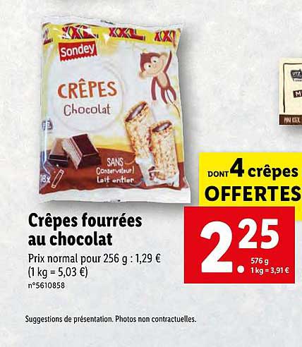 Crêpes Fourrées Au Chocolat