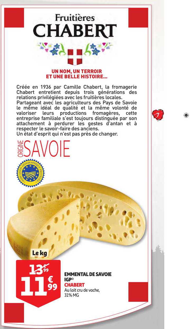 emmental de savoie igp chambert