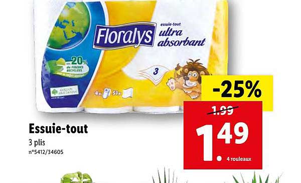 essuie-tout floralys