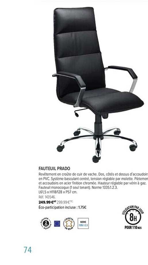 fauteuil prado