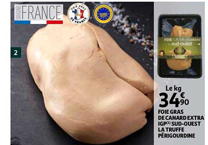 foie gras de canard extra igp sud-ouest la truffe périgourdine