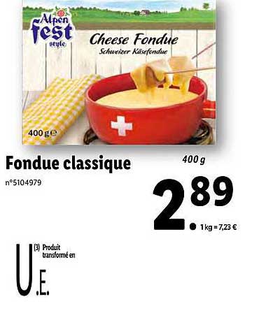 fondue classique alpen fest style