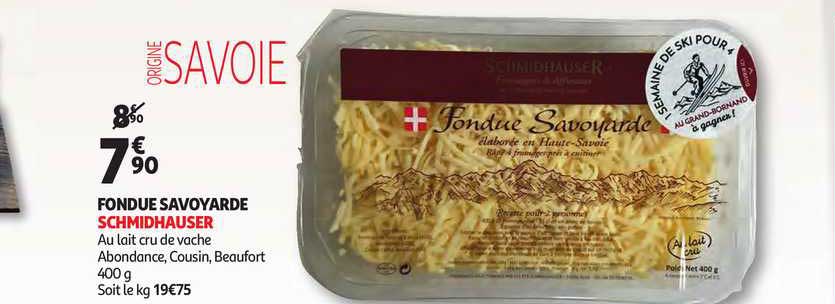 fondue savoyarde schmidhauser