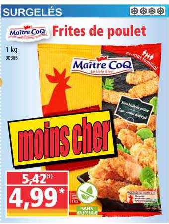 frites de poulet maître coq