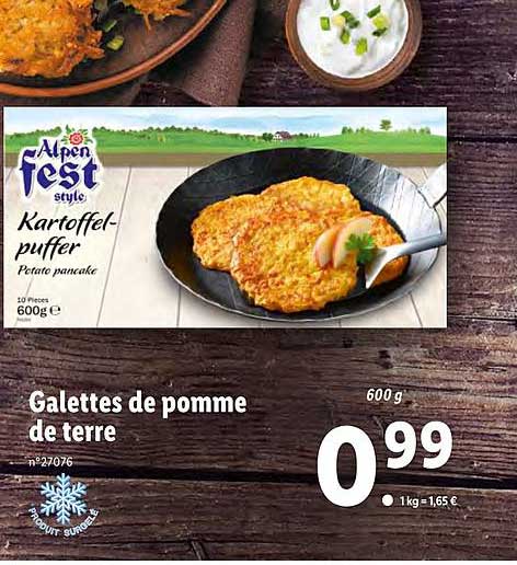galettes de pomme de terre alpen fest style