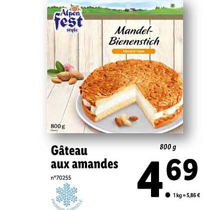 gâteau aux amandes  alpen fest style