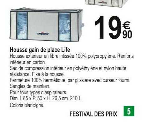 housse gain de place life