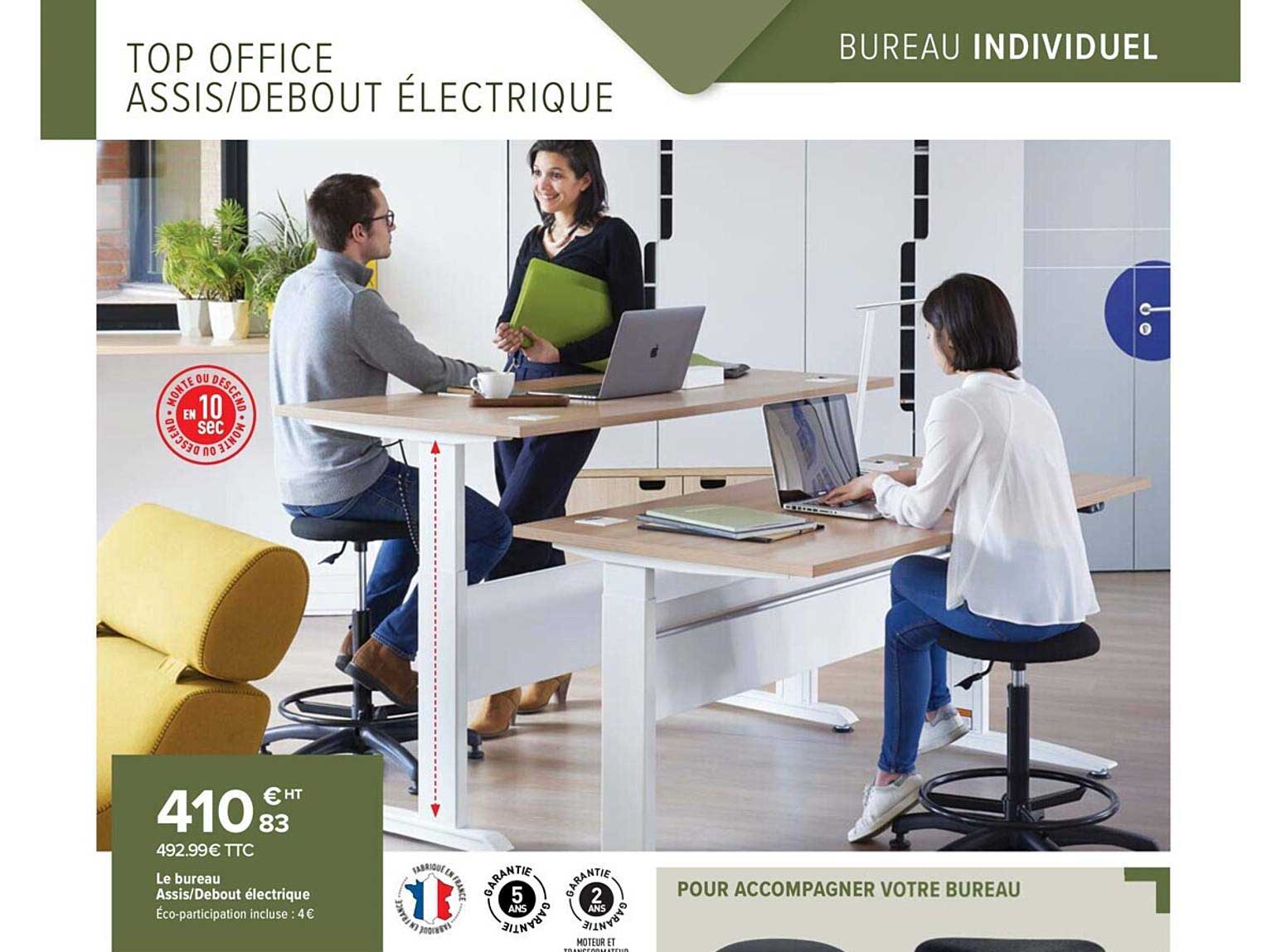 le bureau assis debout électrique