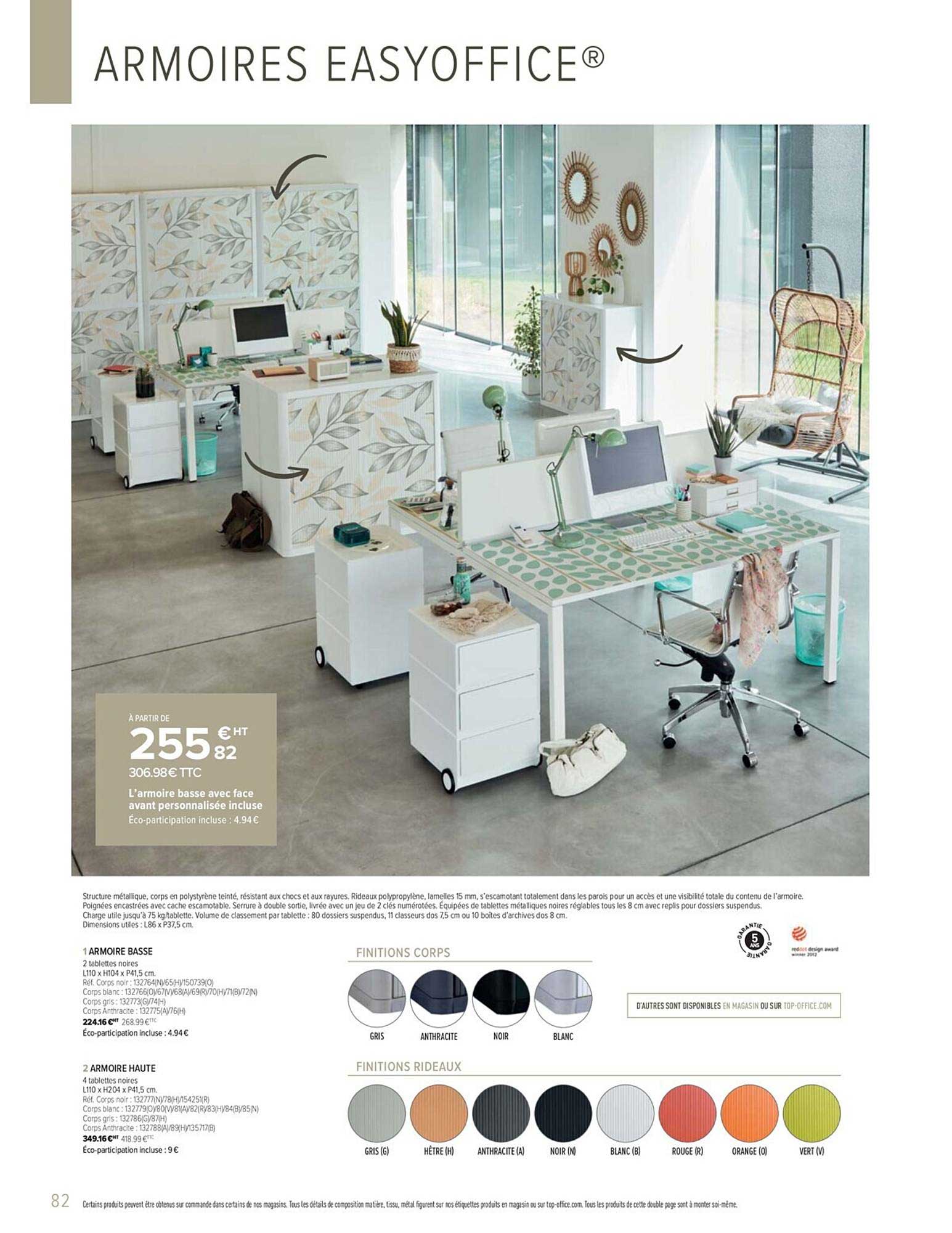 l’armoire basse avec face avant personnalisée incluse