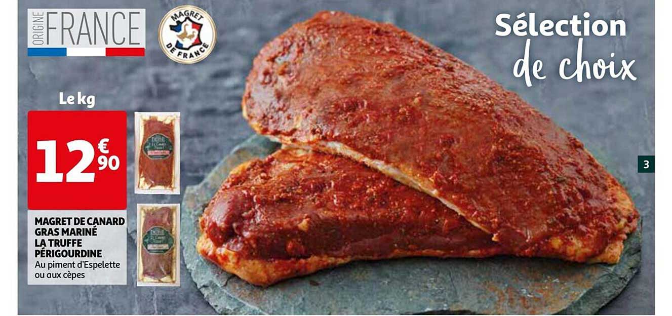 magret de canard gras mariné la truffe périgourdine