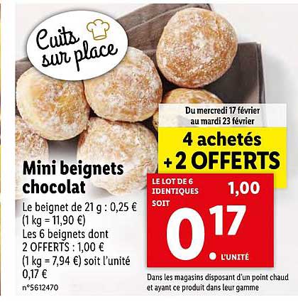 Mini Beignets Chocolat